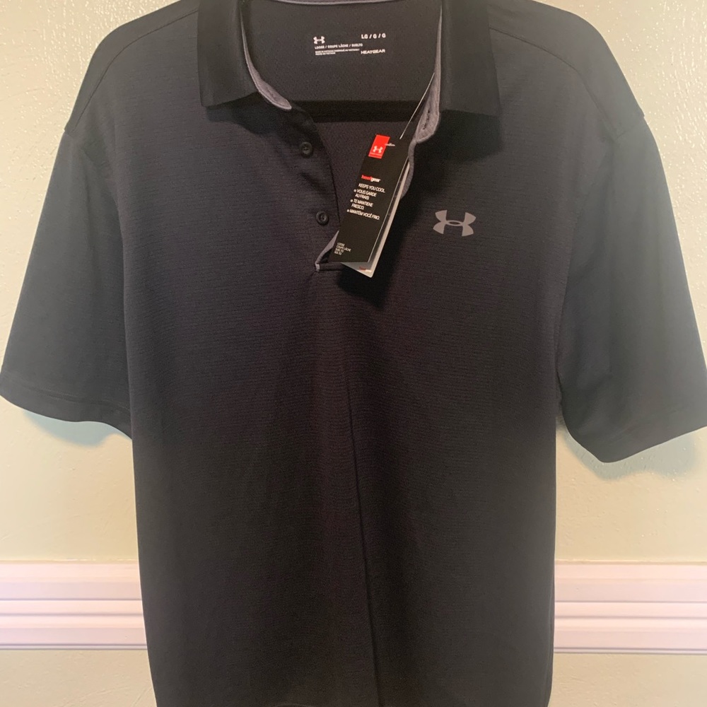 Under Armour maroon golf polo. Size large.